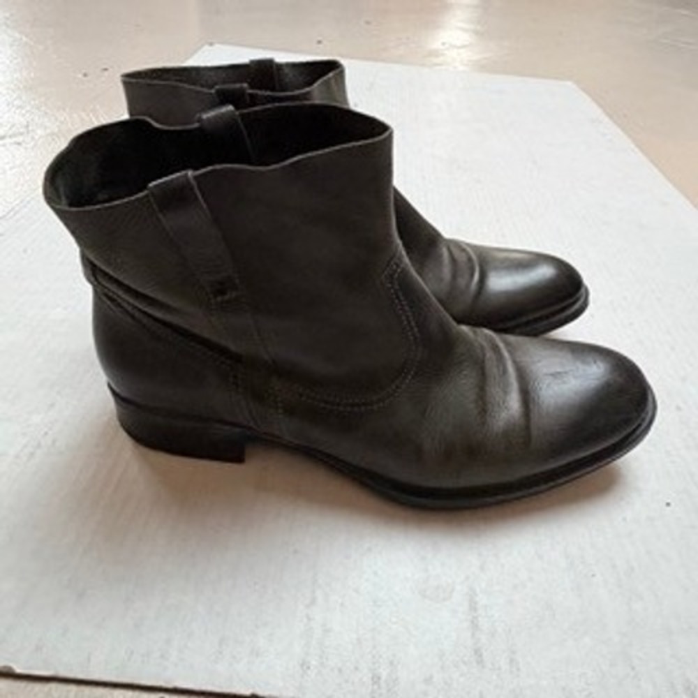NDC Made by Hand Womens Leather Ankle Boots Black Womens 39 US 8.5 Boho Fall
